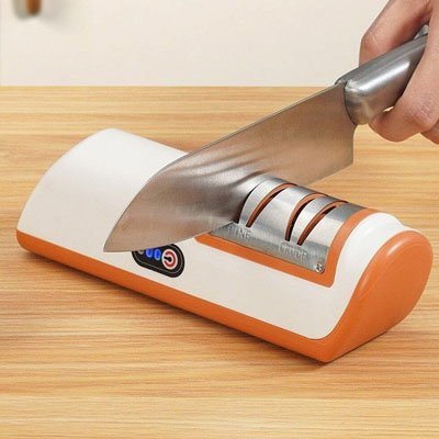 Aiguiseur couteau electrique Raffinox couleur orange