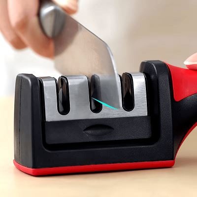 Aiguiseur de couteau - KnifeSharpener™ - Rouge - La P'tite Marmite