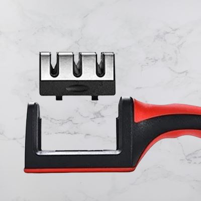 Aiguiseur de couteau - KnifeSharpener™ - Rouge - La P'tite Marmite