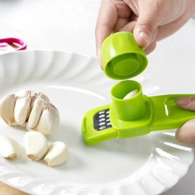 presse ail Nexail assiette blanche
