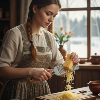 râpe à fromage Raxino femme tresse